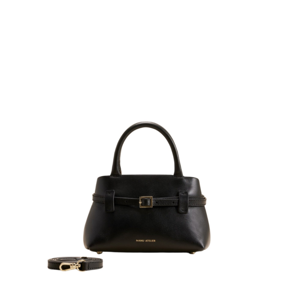 Manu Atelier Le Cambon 20 Black Soft luxury Bags from Coveti Marketplace