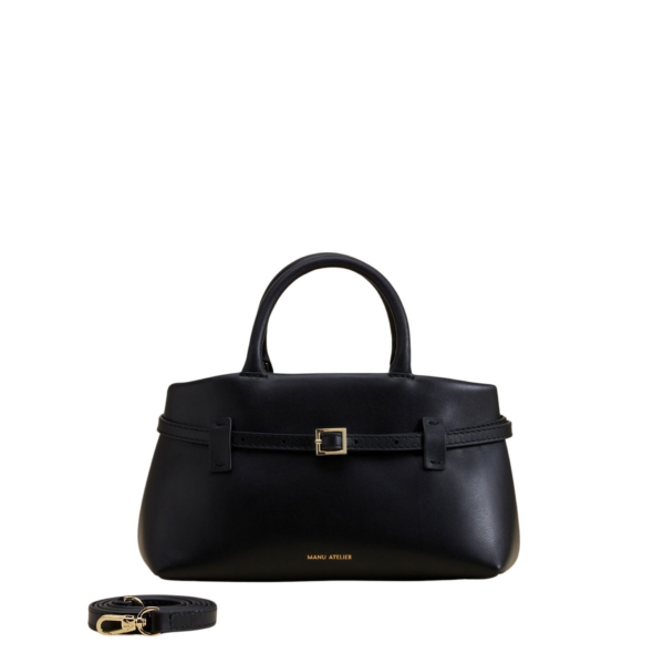 Manu Atelier Le Cambon 25 Black Soft luxury Bags from Coveti Marketplace