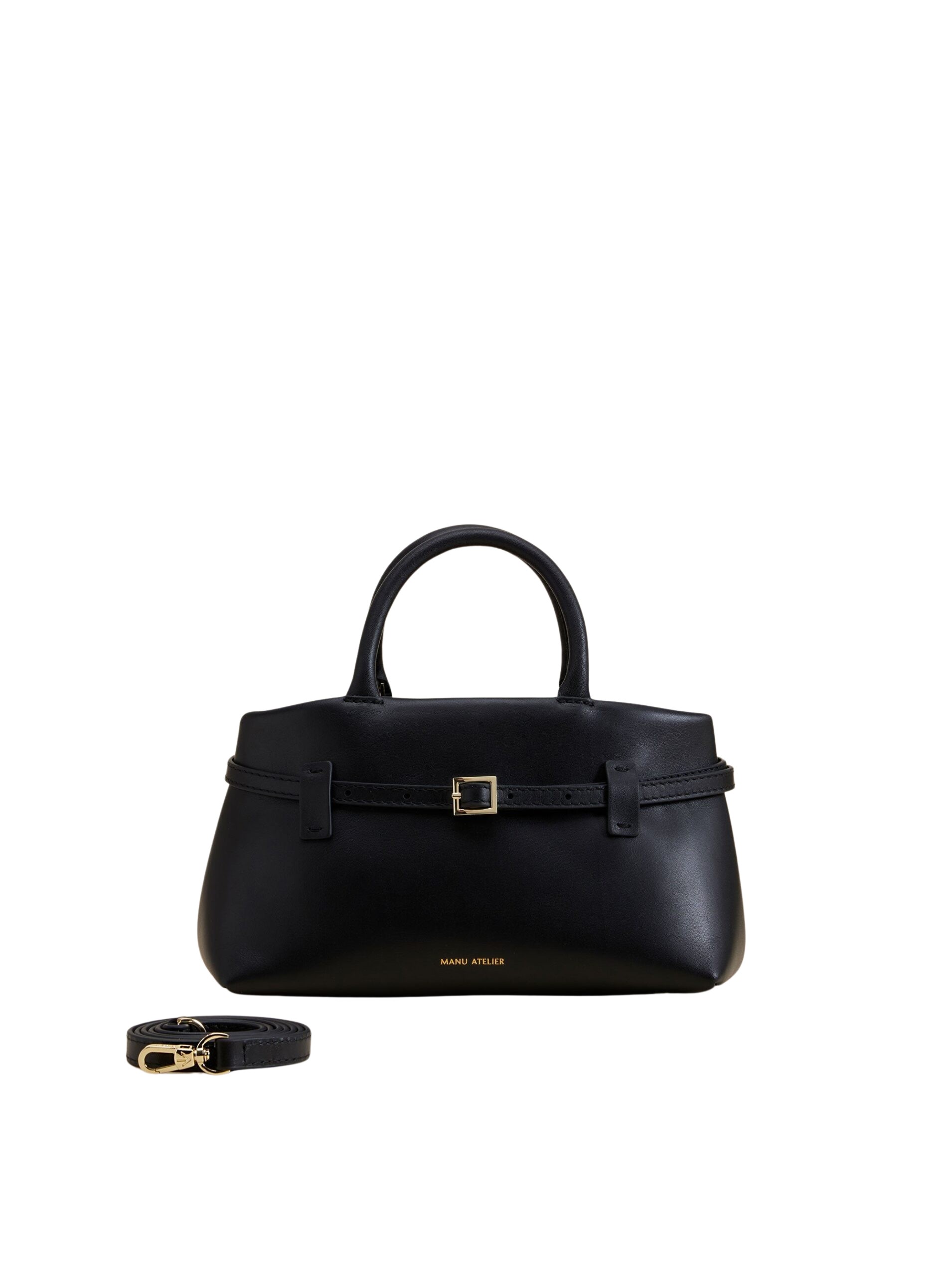 Manu Atelier Le Cambon 25 Black Soft luxury Bags from Coveti Marketplace