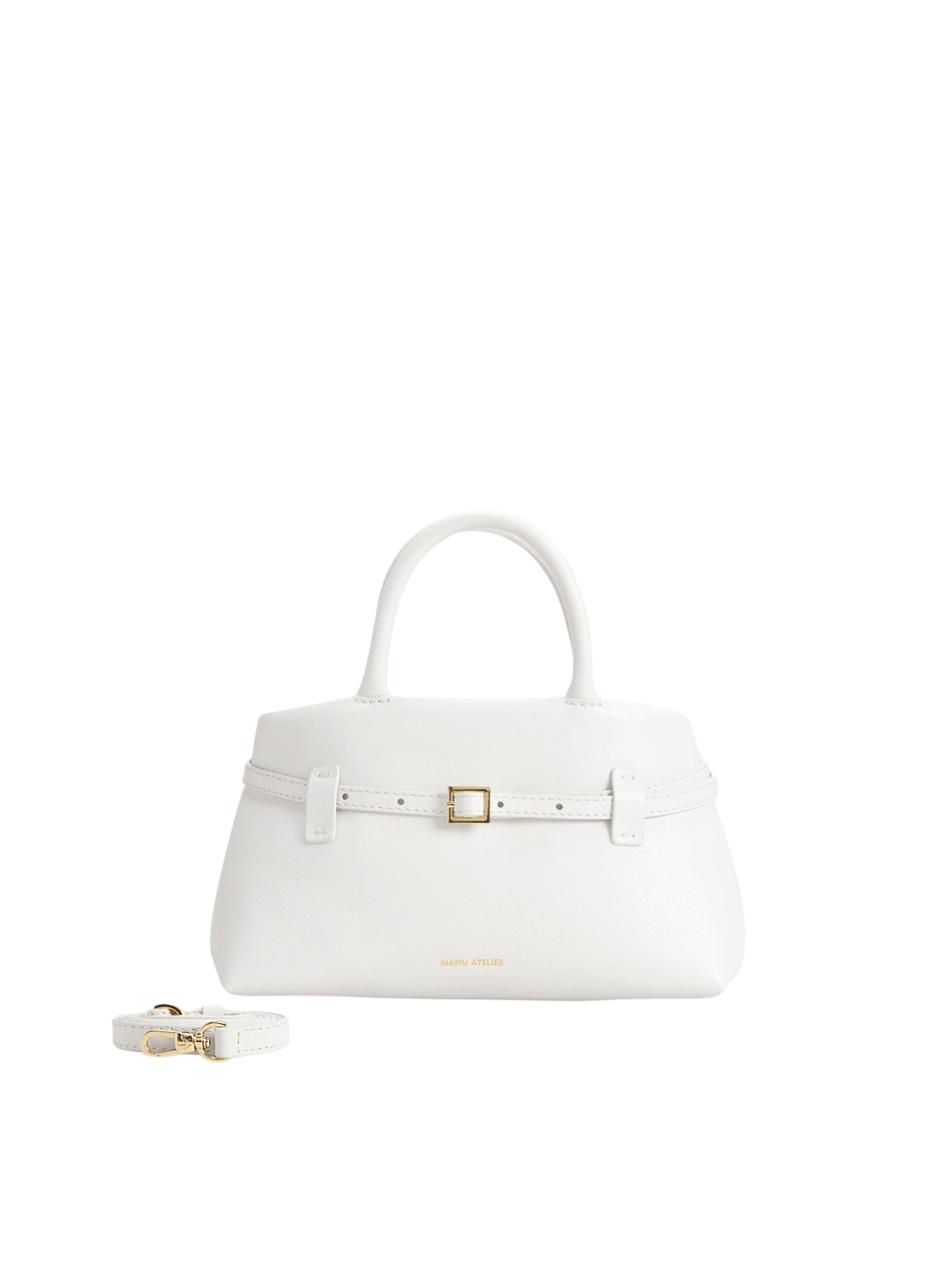 Manu Atelier Le Cambon 25 Ecru Soft luxury Bags from Coveti Marketplace
