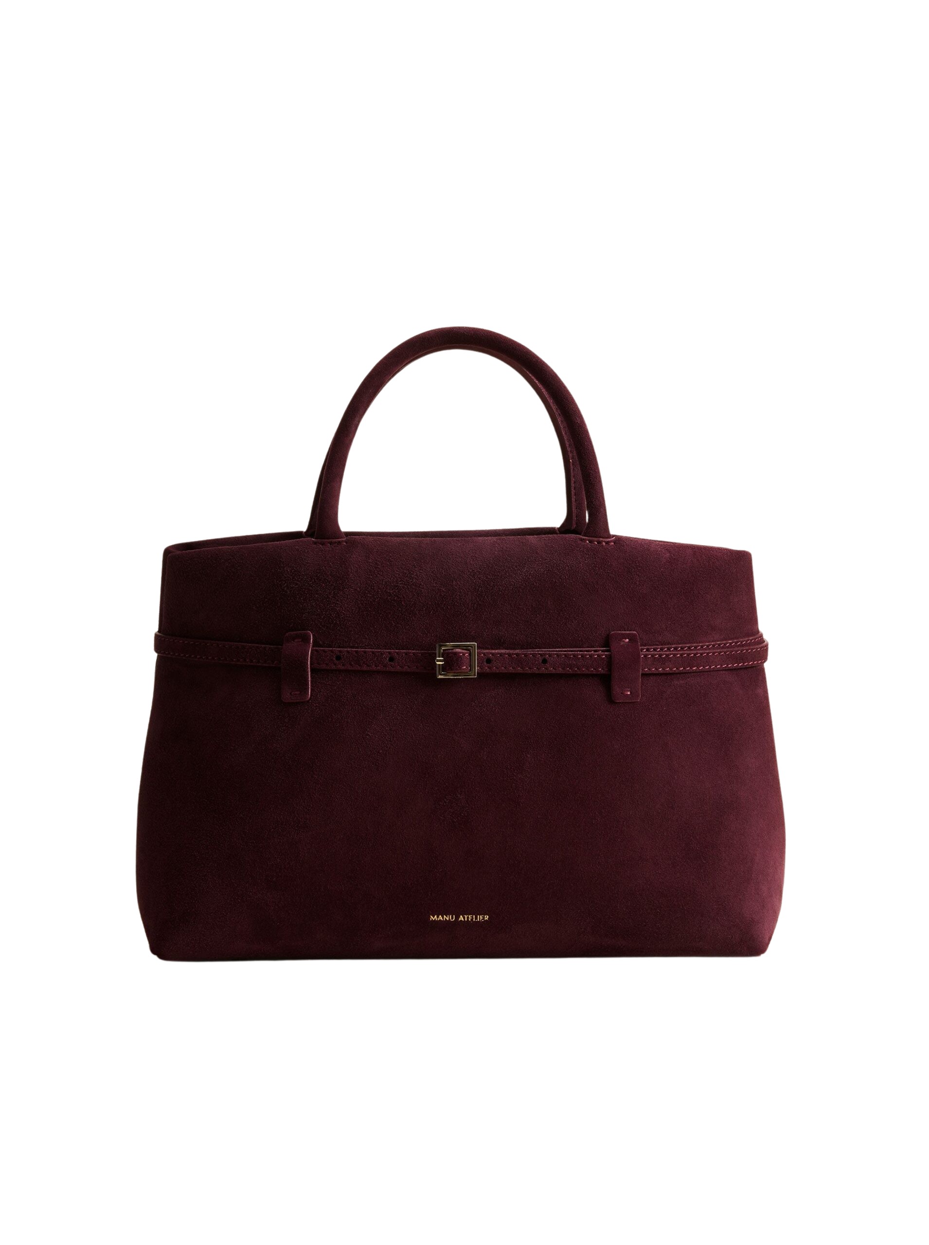 バッグ・カバンその他 Manu Atelier Le Cambon 35 burgundy bag in suede 2024324_LeCambon40_DeepBrownSu