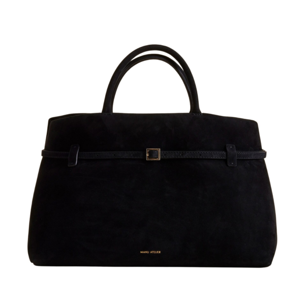 Manu Atelier Le Cambon 40 Black Suede luxury Bags from Coveti Marketplace