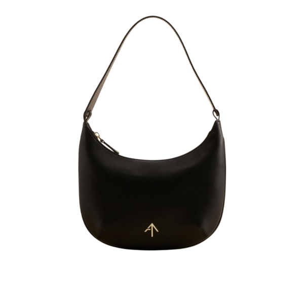 Manu Atelier Manu Mini Hobo Black Soft luxury Bags from Coveti Marketplace