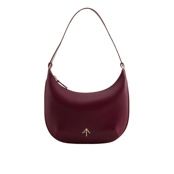 Manu Atelier Manu Mini Hobo Burgundy Soft luxury Bags from Coveti Marketplace