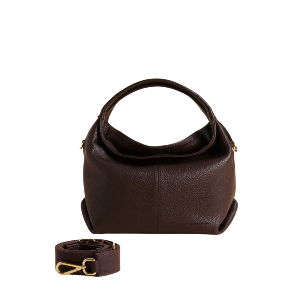 Manu Atelier Mini Gala Deep Brown luxury Bags from Coveti Marketplace