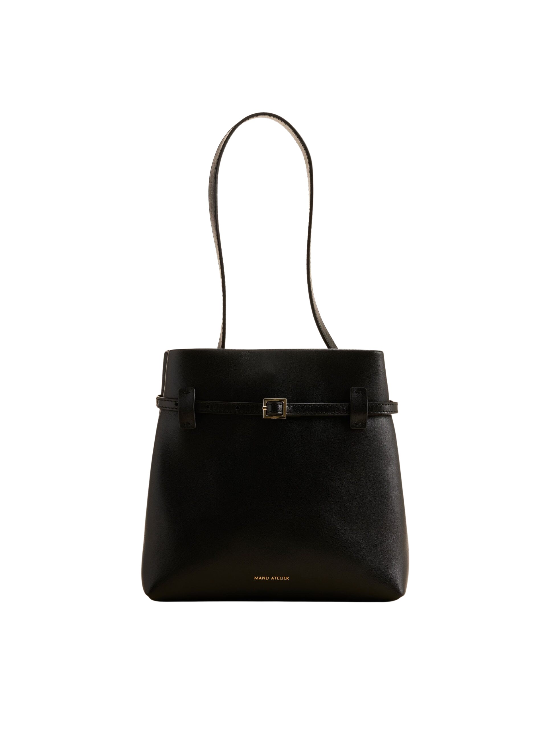 Manu Atelier Mini Tote du Jour Black Soft
