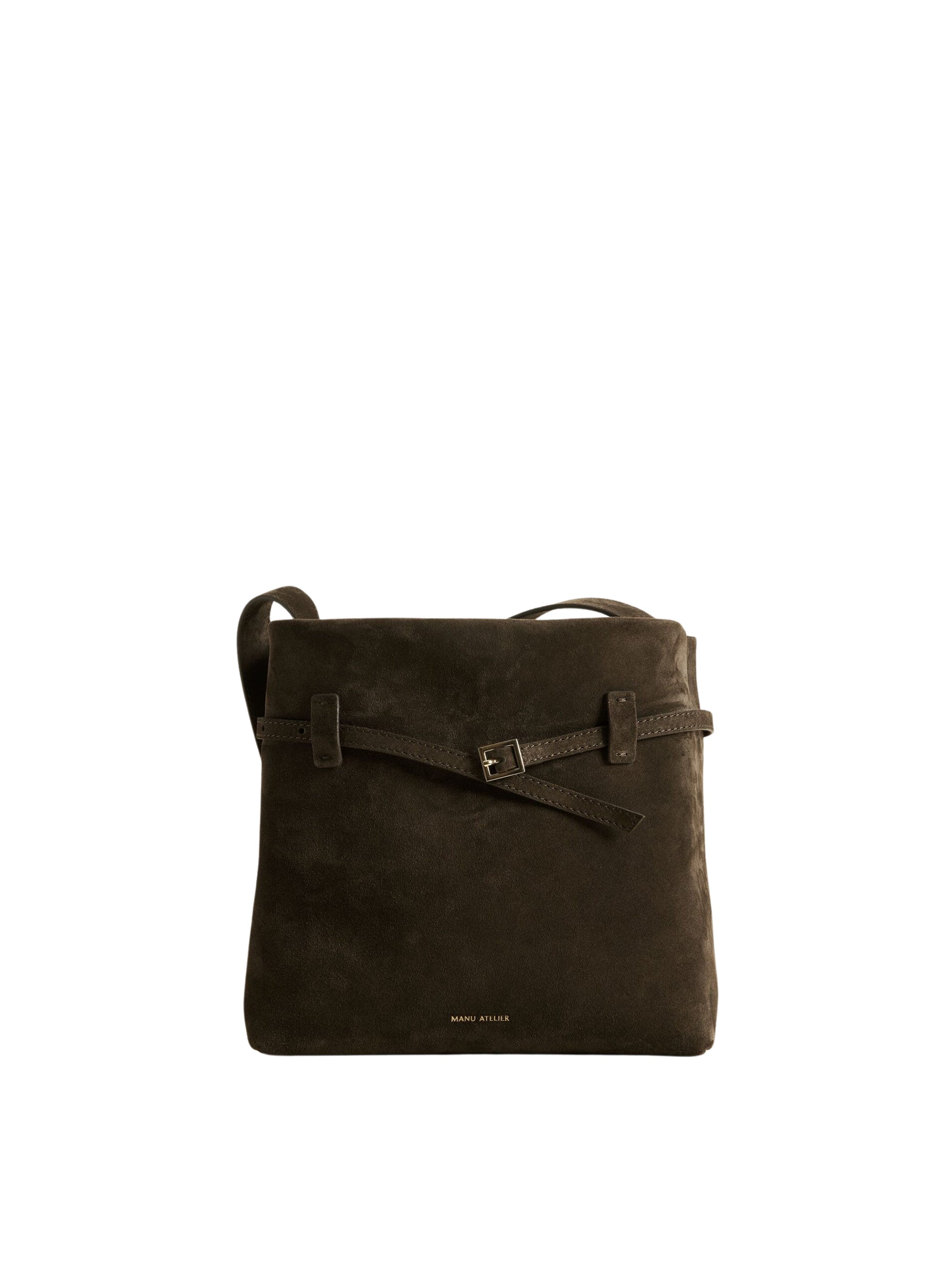Manu Atelier Mini Tote du Jour Burgundy Suede | Luxury
