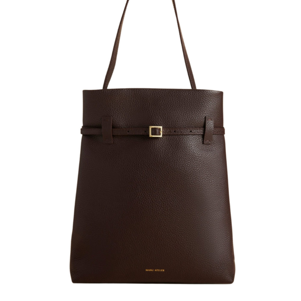 Manu Atelier Tote du Jour Deep Brown luxury Bags from Coveti Marketplace
