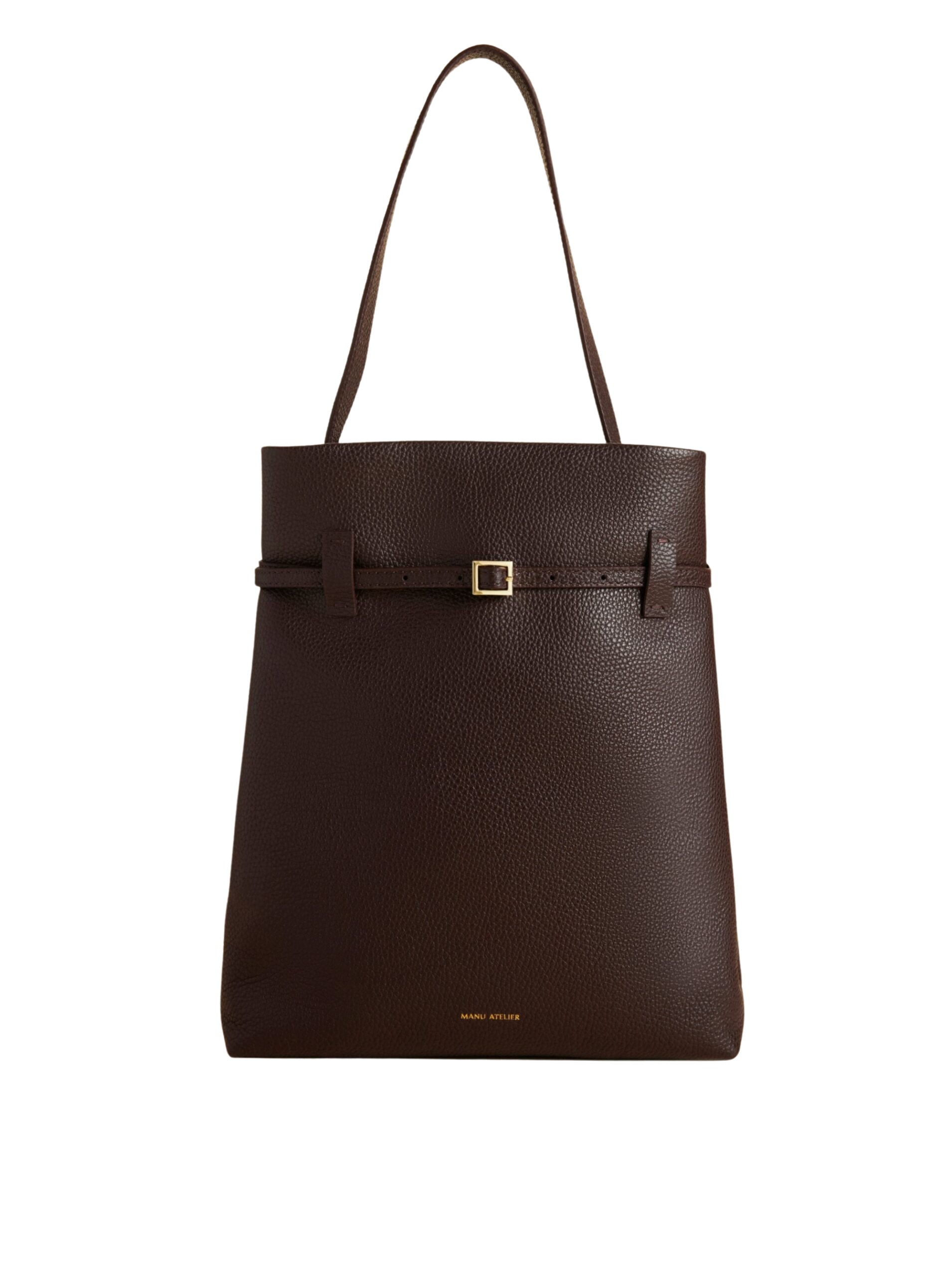Manu Atelier Tote du Jour Deep Brown luxury Bags from Coveti Marketplace