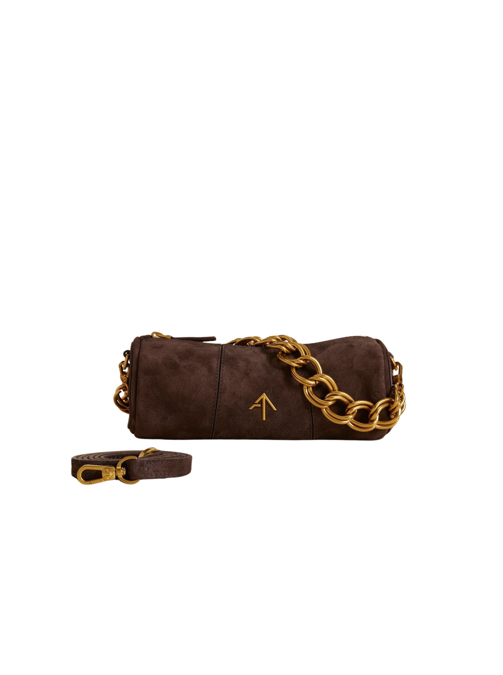 Manu Atelier XX Mini Cylinder Deep Brown Suede