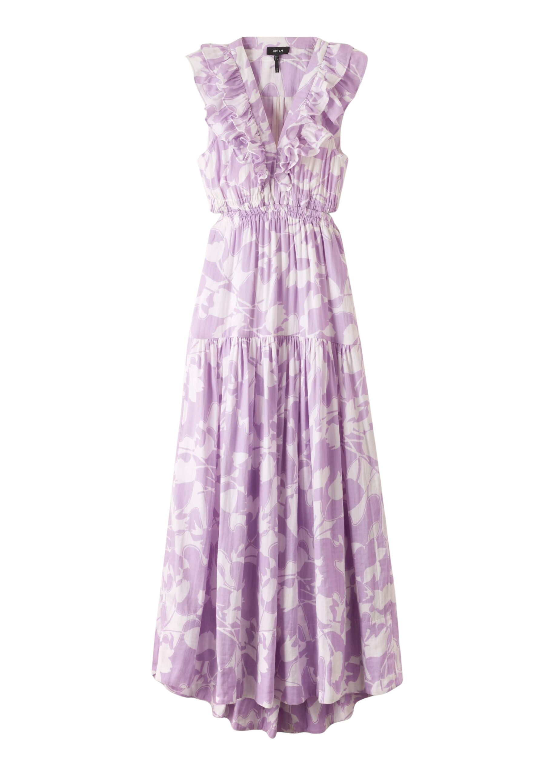 Me and Em Cheesecloth Tulip Print Full-Length Dress