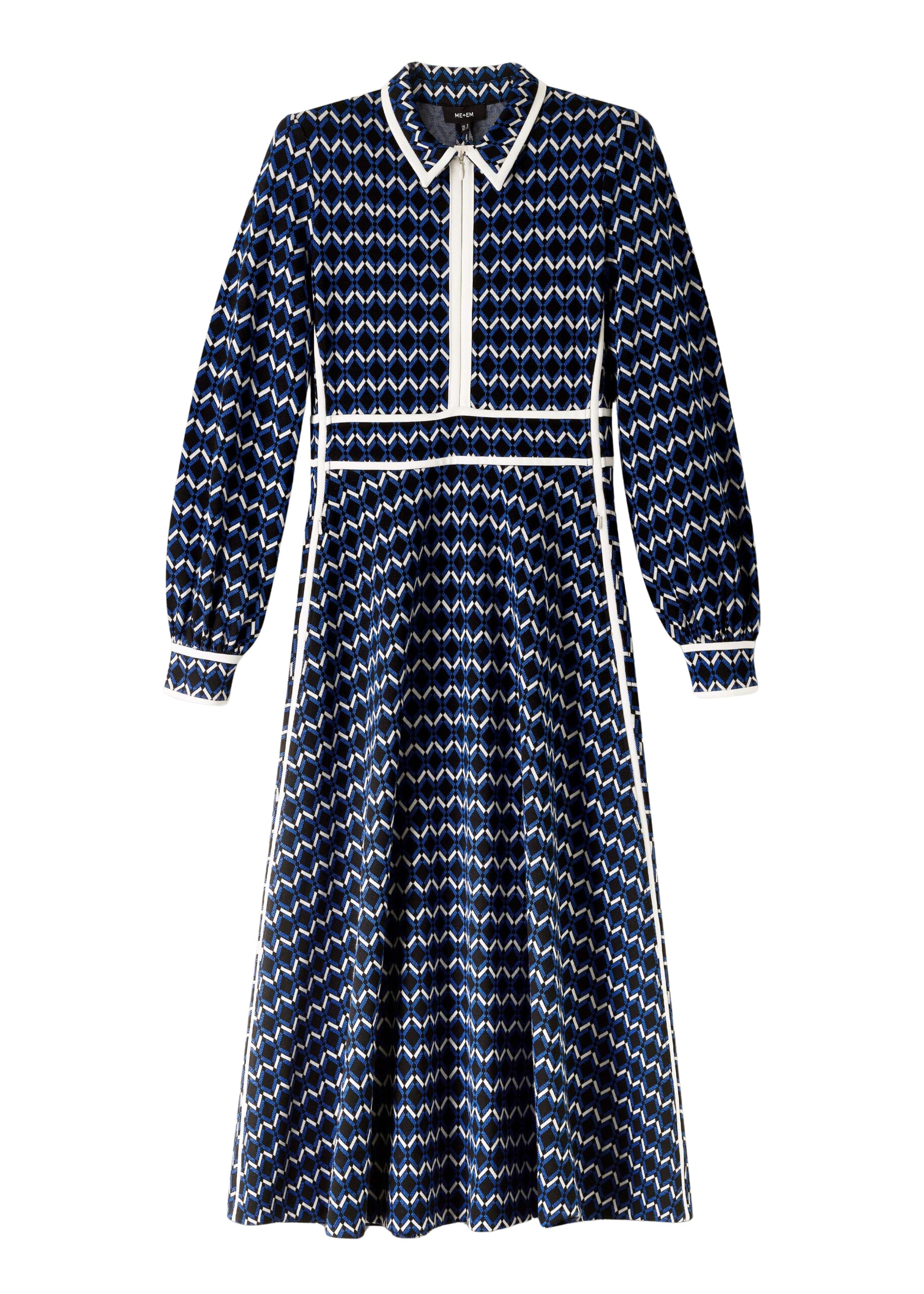 Me and Em Geo Jacquard Midi Dress