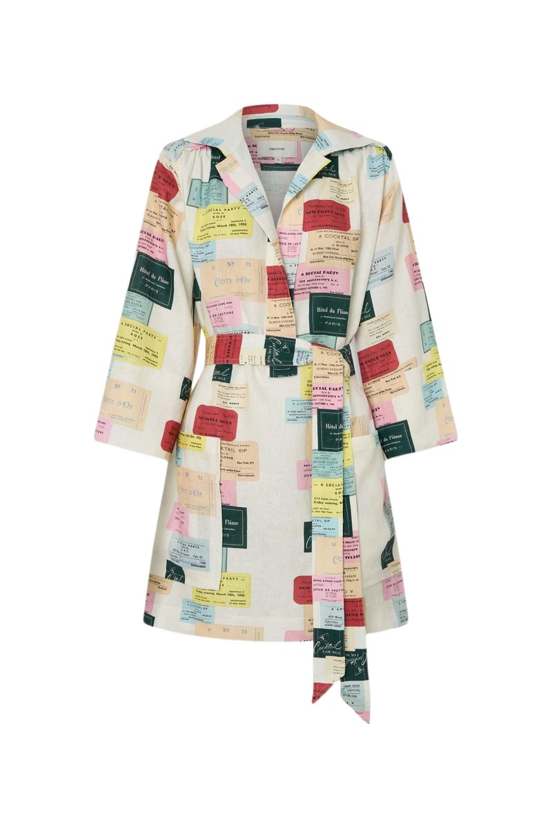 Oroton Invitation Print Tunic Dress