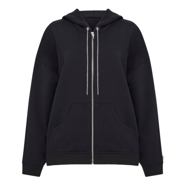 Black Corset Hoodies luxury Clothing from Coveti Marketplace