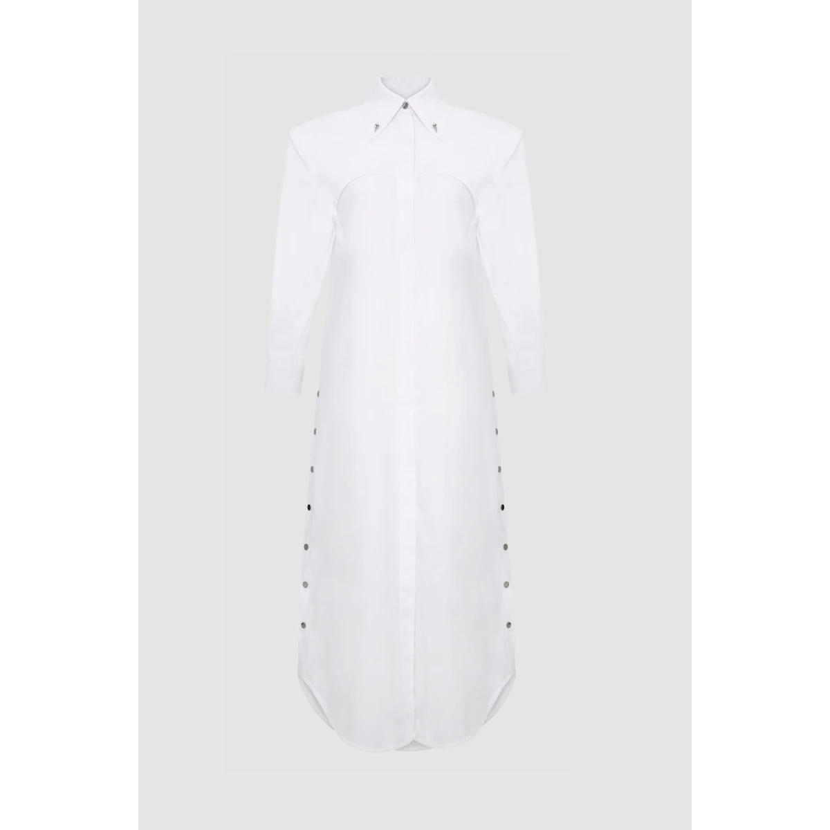 Raven Shirt Dress White