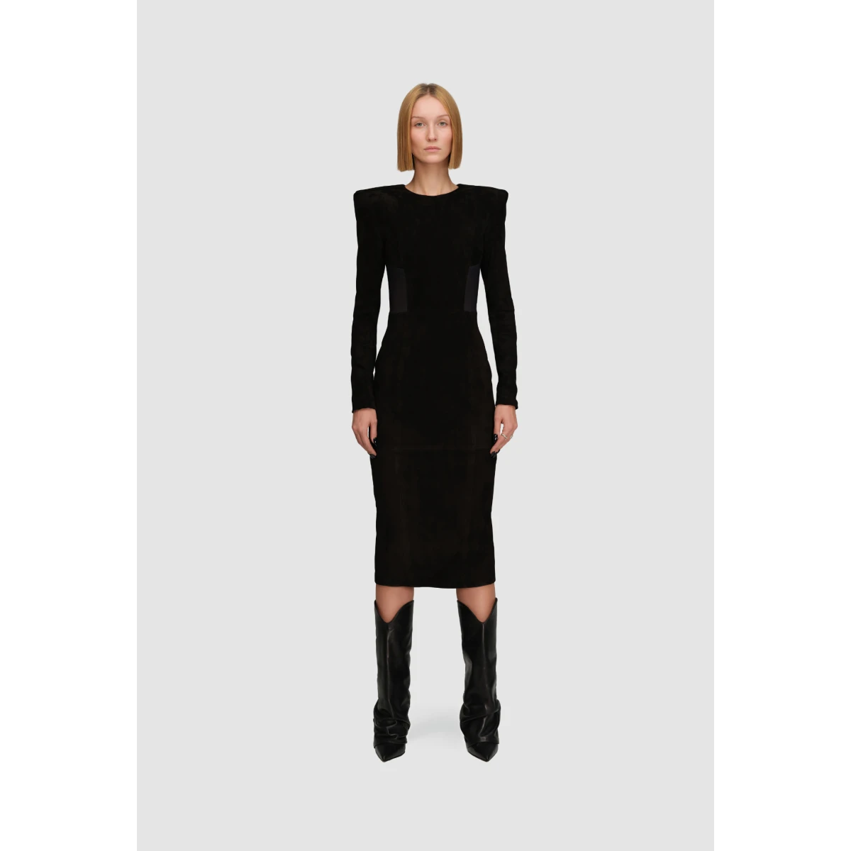 Suede Icon Dress Black