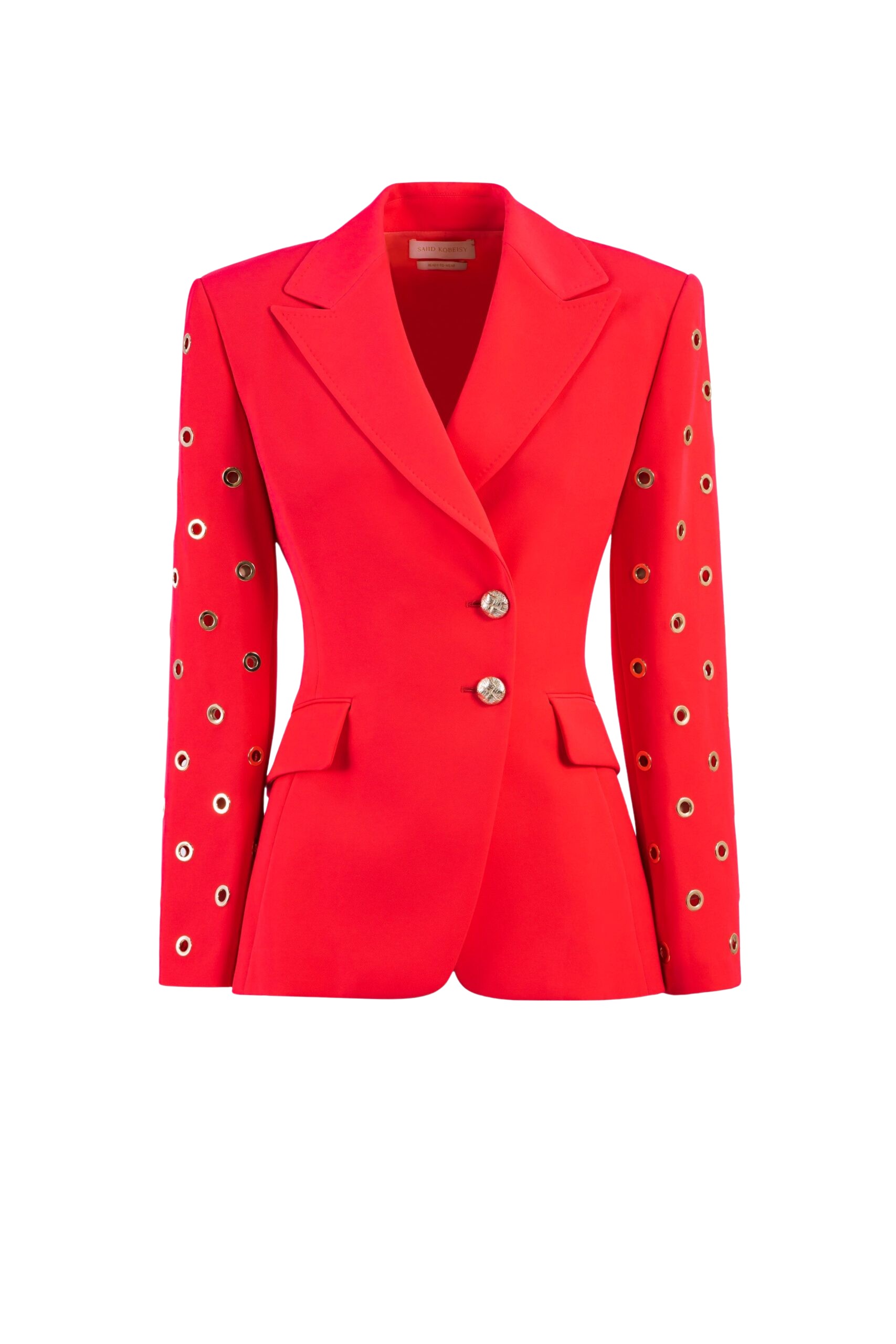 Saiid Kobeisy Metal ring tailored jacket