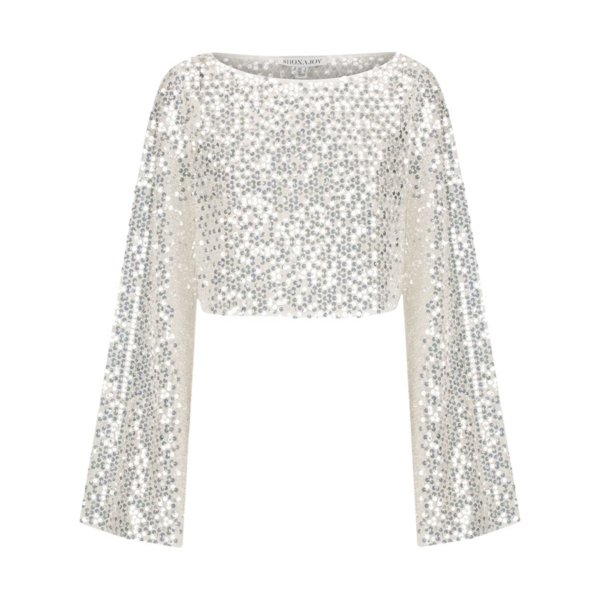 Shona Joy Silver Top luxury Clothing from Coveti Marketplace