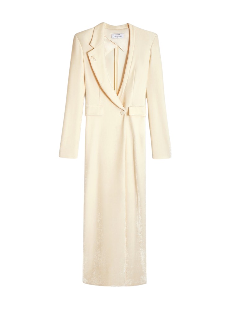 Schiaparelli Tailored Single-Breasted Long Dress