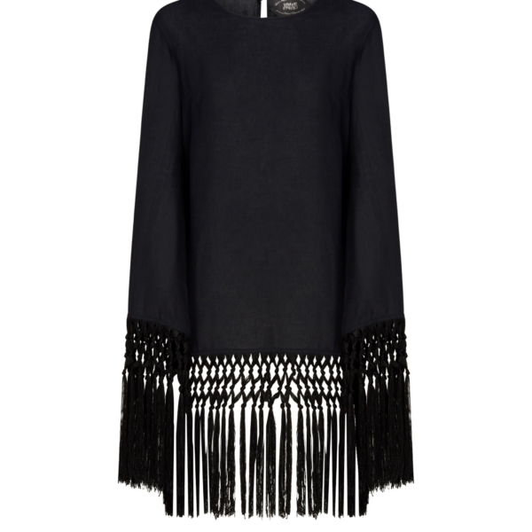 Black Feather Dress luxury Clothing from Coveti Marketplace
