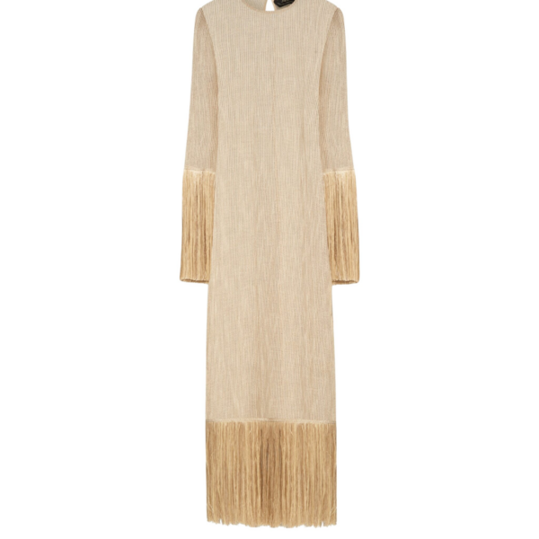 Yellow Feather Dress luxury Clothing from Coveti Marketplace