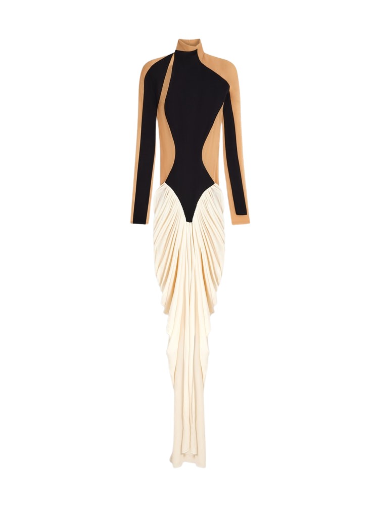 Schiaparelli Trompe L’Oeil Bodysuit Long Dress