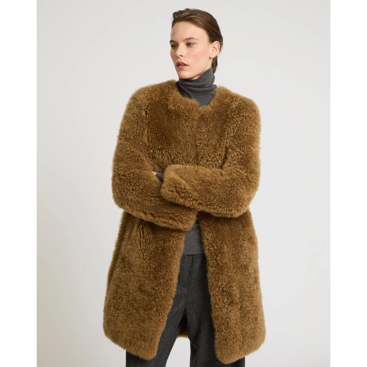 yves salomon shearling coat