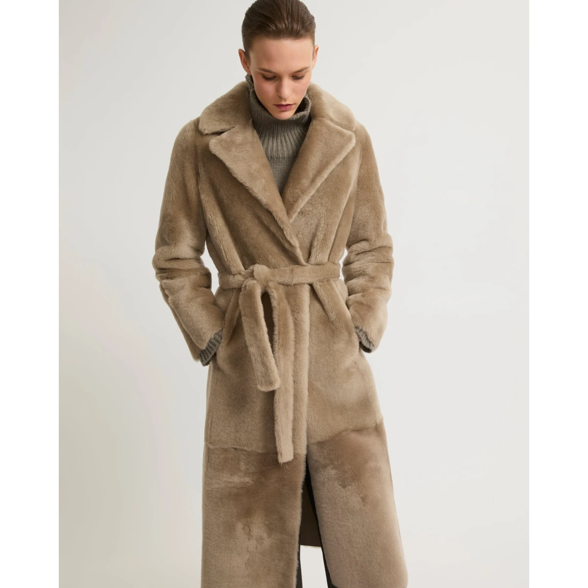 yves salomon shearling coat