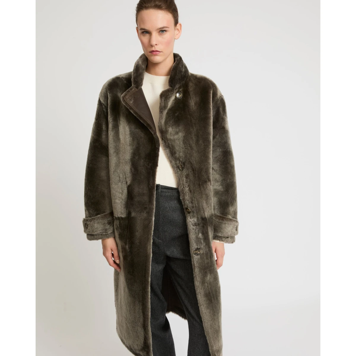 yves salomon shearling coat