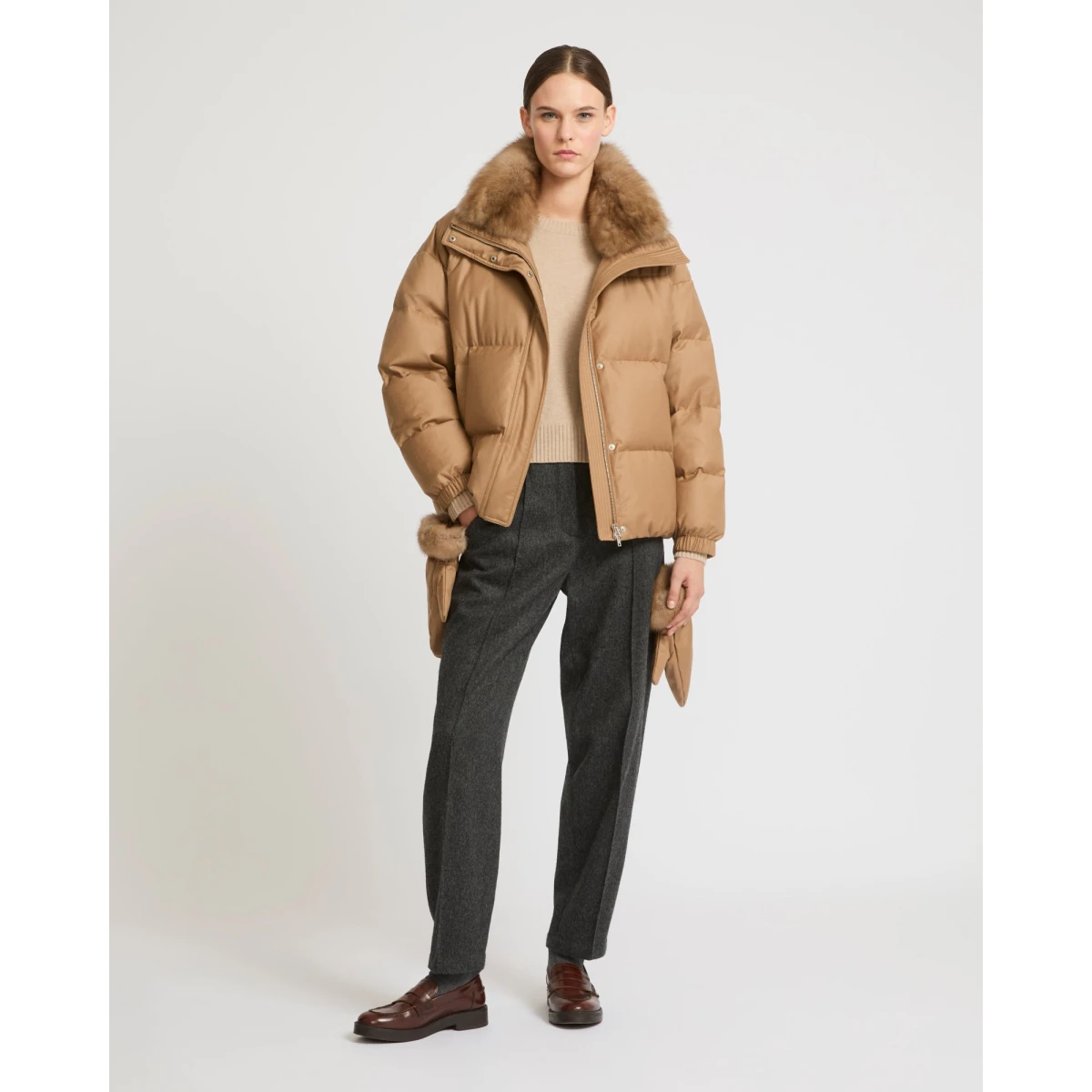 yves salomon down jacket