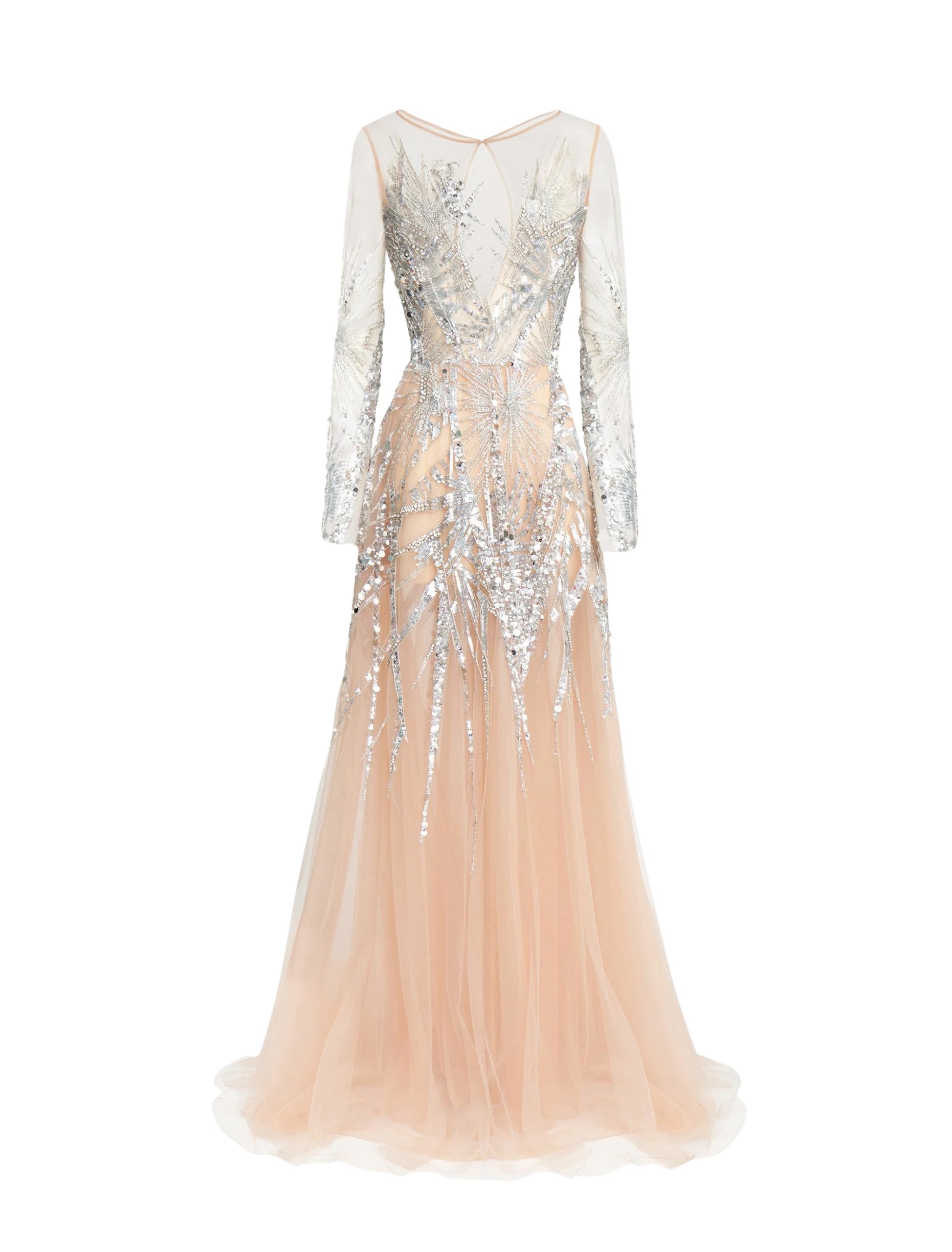 Safiyaa Rory Aurora Long Dress With Embroidered Belt