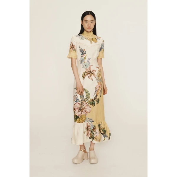 Alemais Oleander Midi Dress