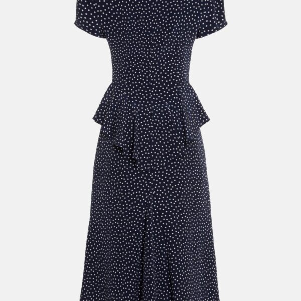 Polka Dot Dress With Peplum