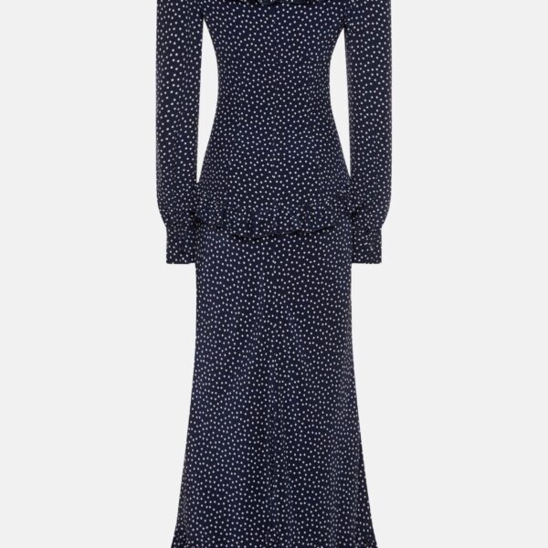 Polka Dot Dress With Volant