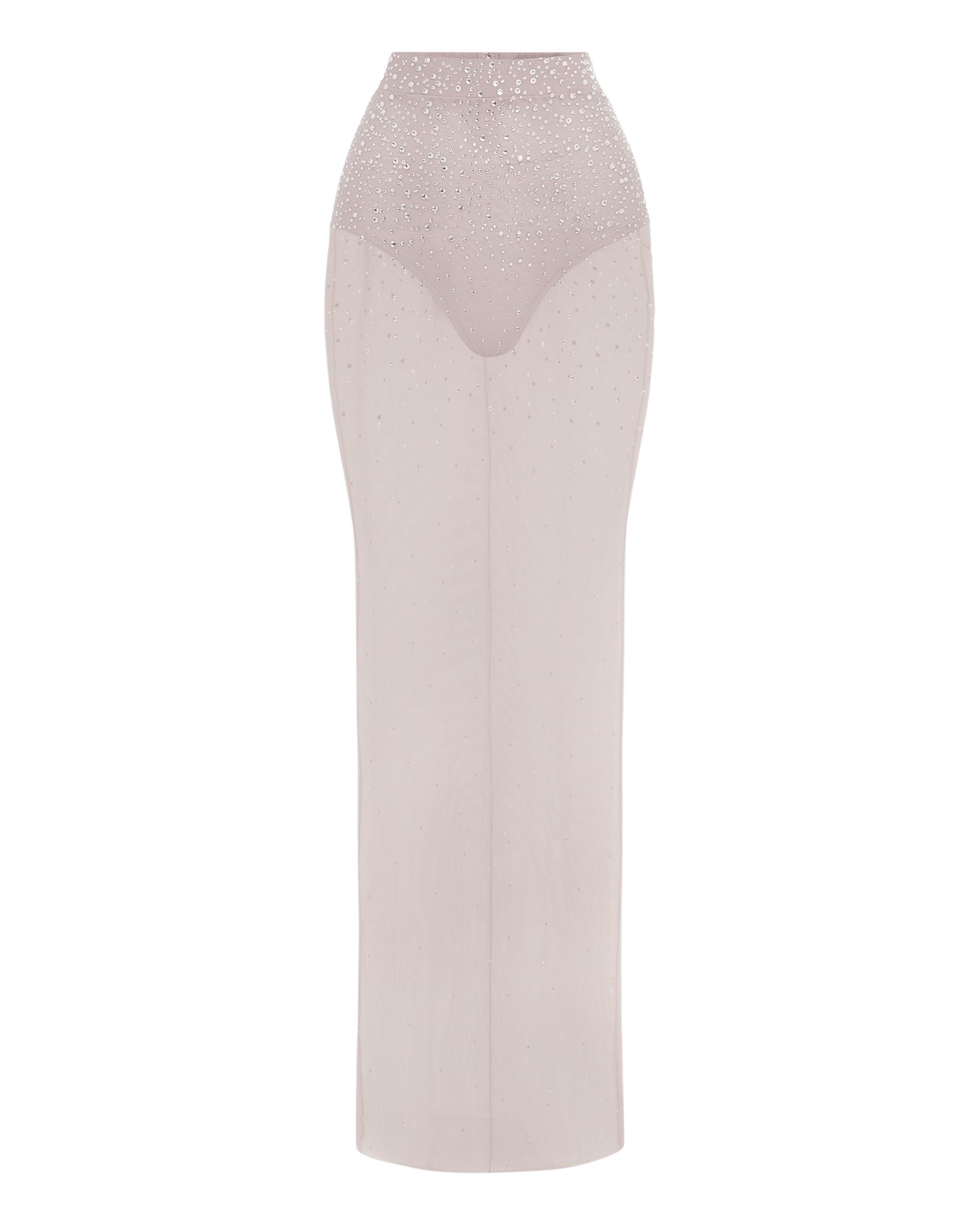 Alex Perry Column Skirt in Crystal Mesh