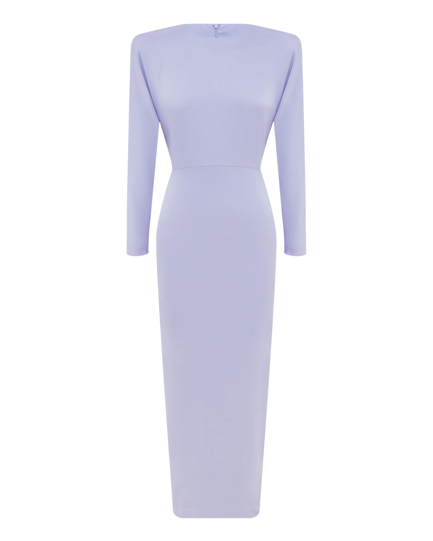 Alex Perry Long Sleeve Dress in Satin Crepe