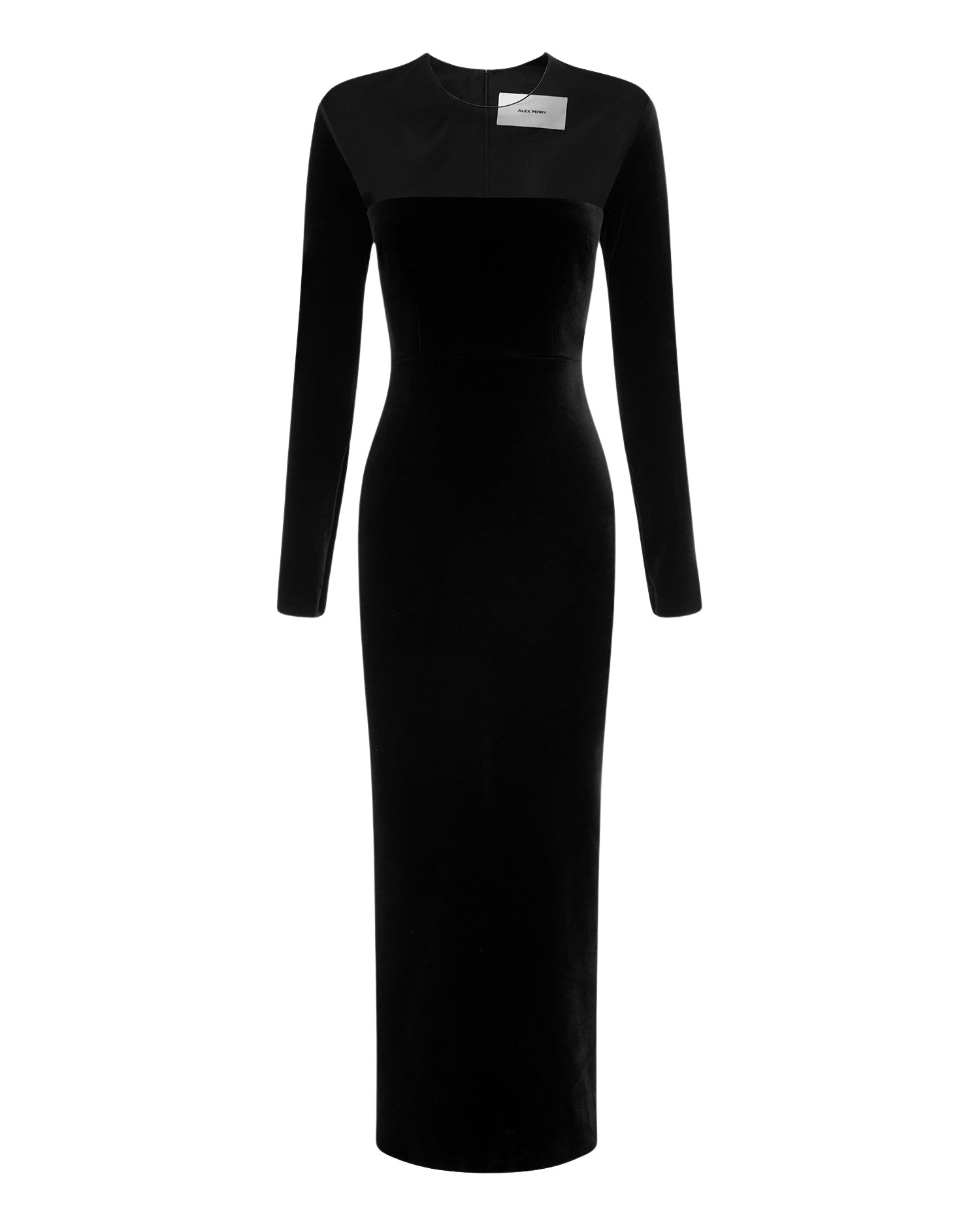 Alex Perry Long Sleeve Dress in Velvet