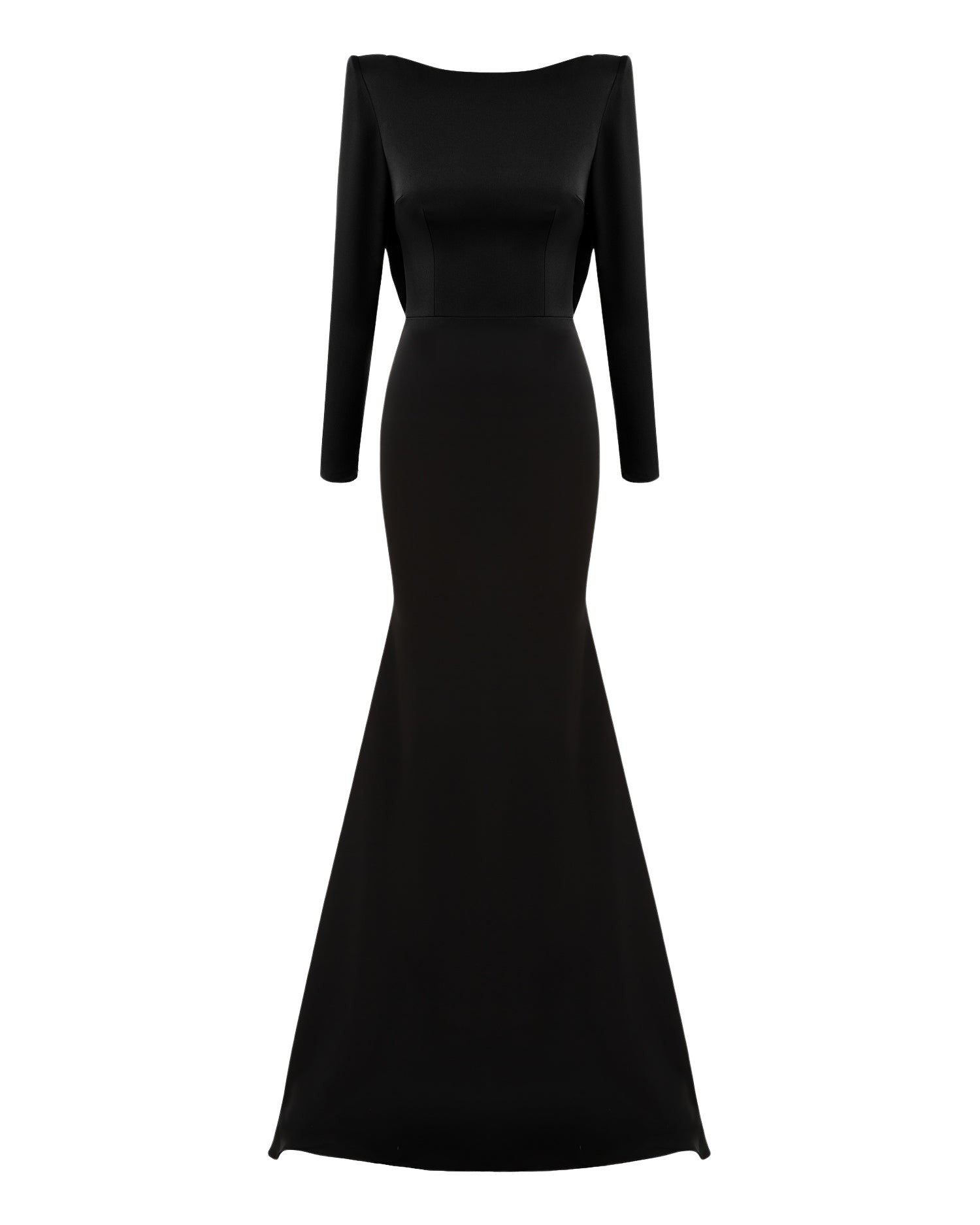 パーティードレス Crepe Satin Long Dress Shop Pleat neck satin crepe empire dress | eShakti