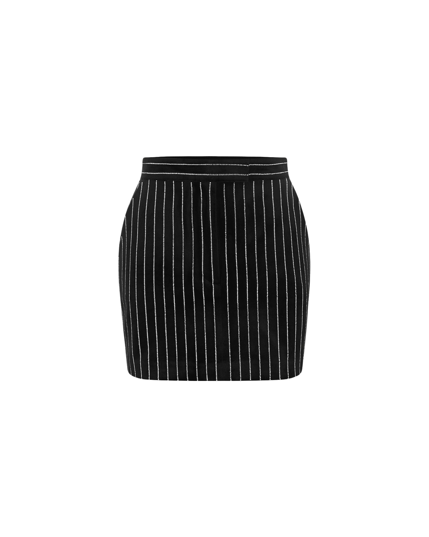 Alex Perry Mini Skirt in Crystal Velvet