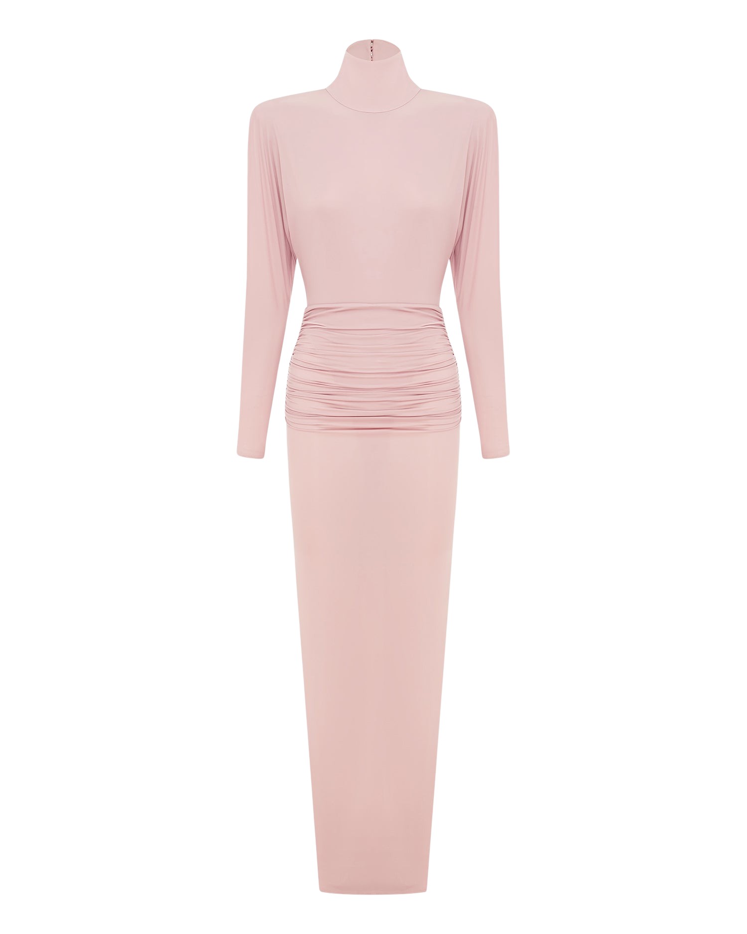 Alex Perry Open Back Drape Column in Jersey Maxi Dress