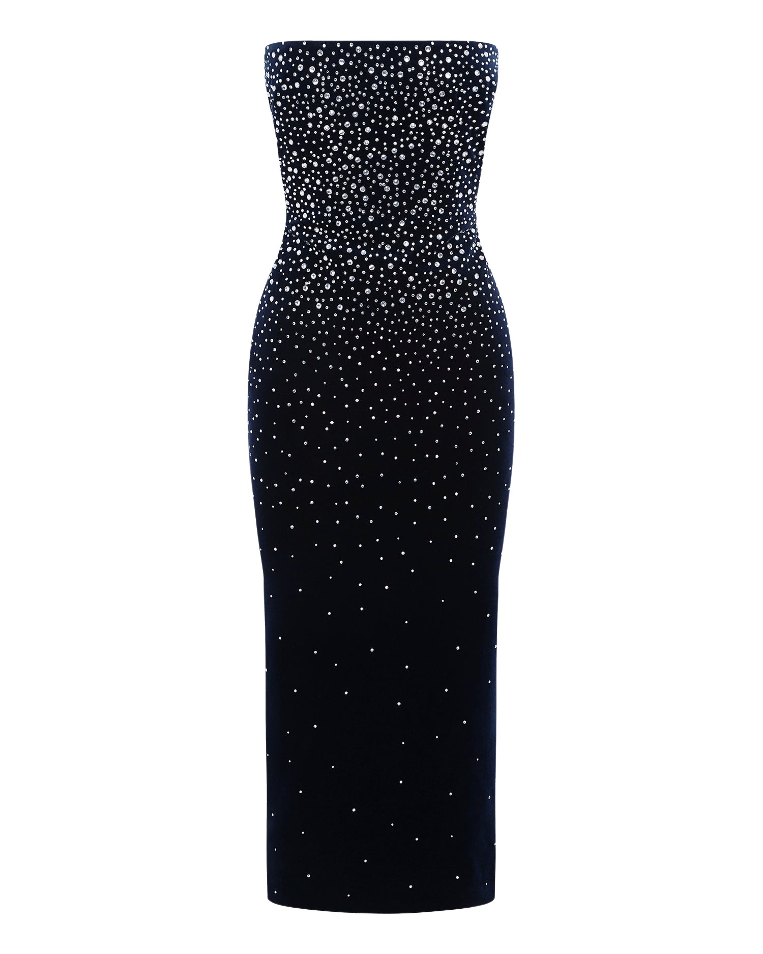 Alex Perry Strapless Dress in Crystal Velvet