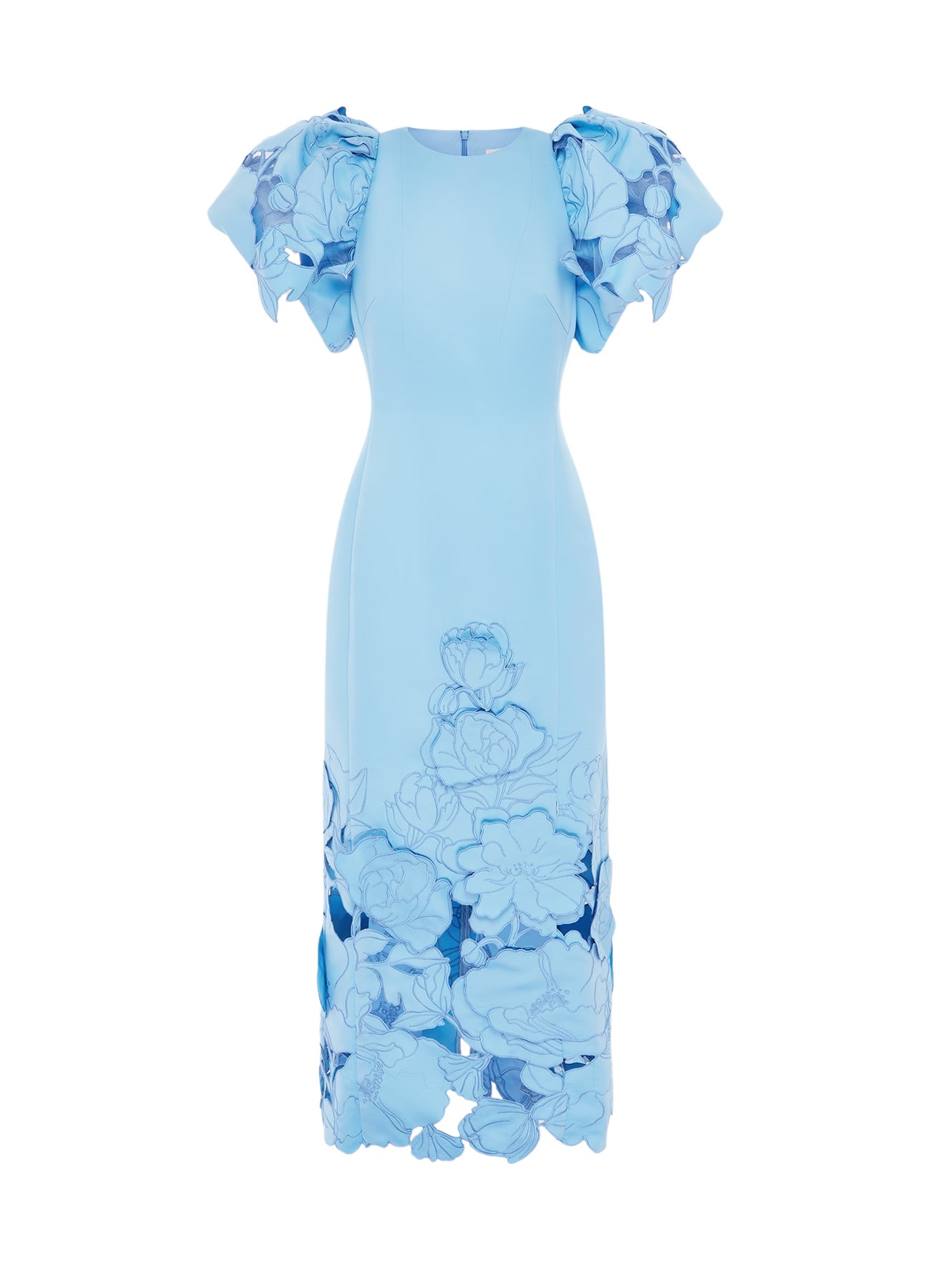 Leo Lin Lucinda Appliqué Maxi Dress – Cornflower Blue