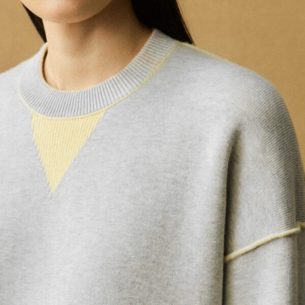 Reversible Cotton Merino Cashmere Sweater - Image 5