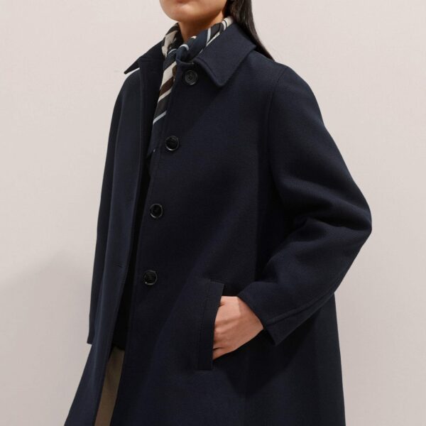 Sculptural Cotton Swing Coat - Image 5