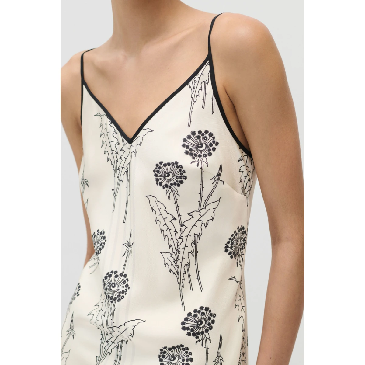 Graphic Dandelion Slip Dress