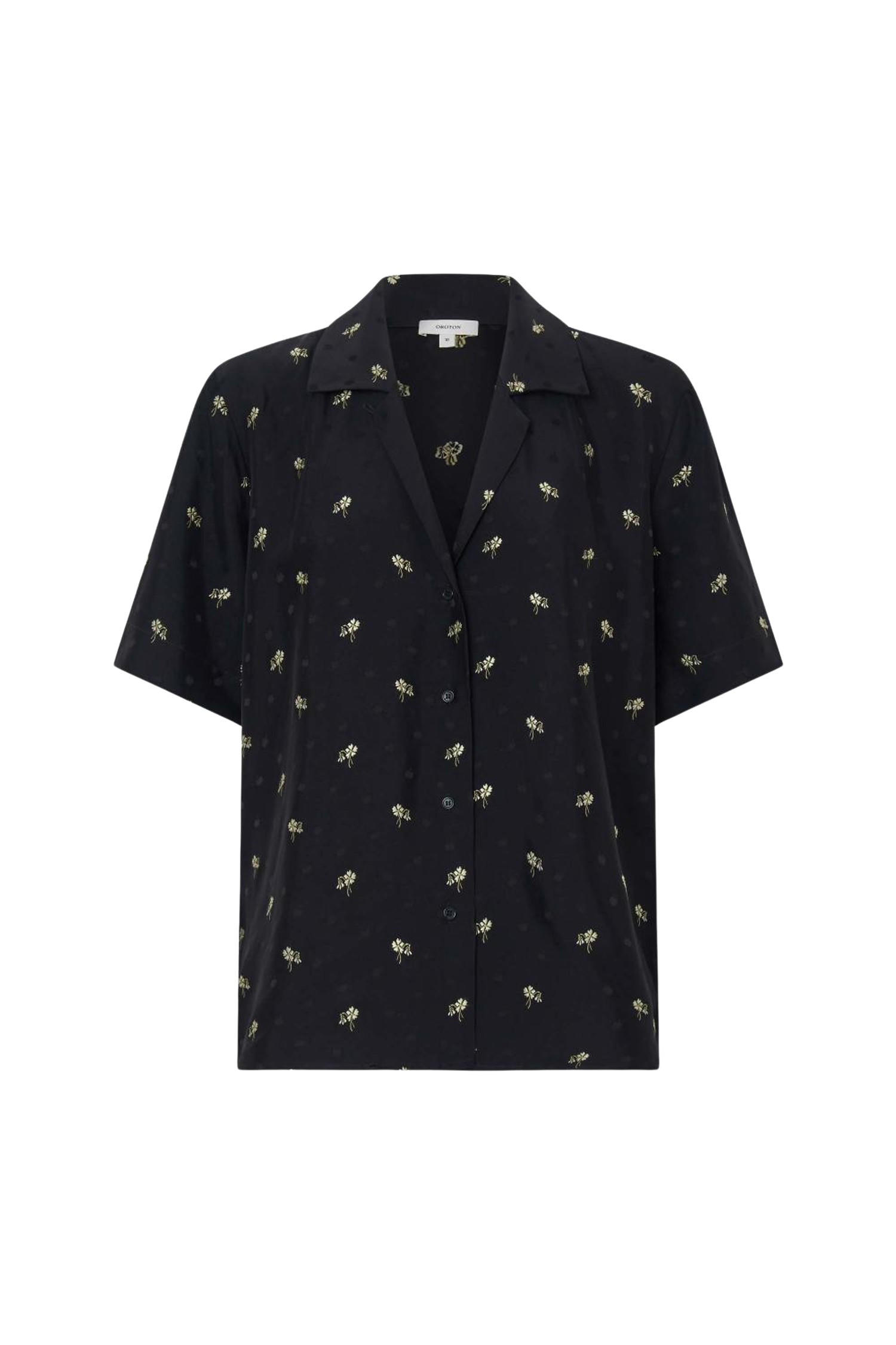 Oroton Mini Daisy Jacquard Camp Shirt