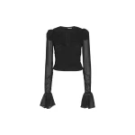 Rotate Black Tops luxury Clothing from Coveti Marketplace