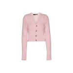 Rotate Pink Knitwear luxury Cardigan from Coveti Marketplace