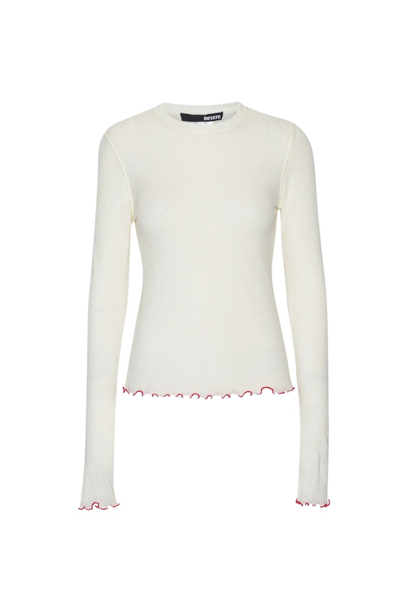 Rotate Beige Knitwear luxury Clothing from Coveti Marketplace