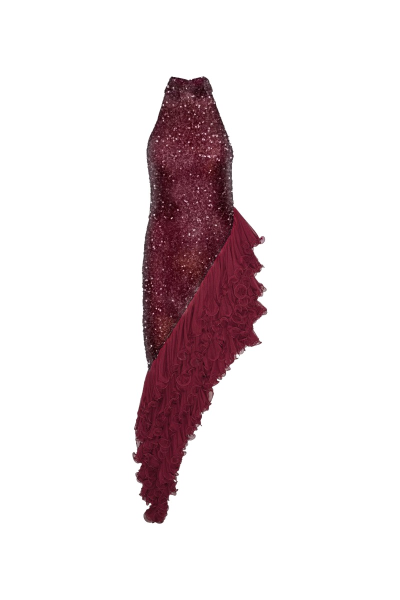 【AJE】魅力シャーリング★エレガントミディドレスAdelia Ruffle AJE】魅力シャーリング☆エレガントミディドレスAdelia Ruffle